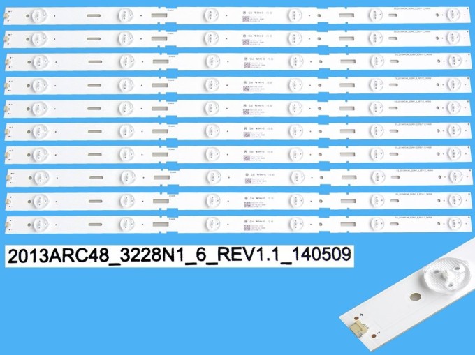 Sada LED podsvícení Grundig ZCA606 10 pásků 525mm, 6LED D-LED backlight