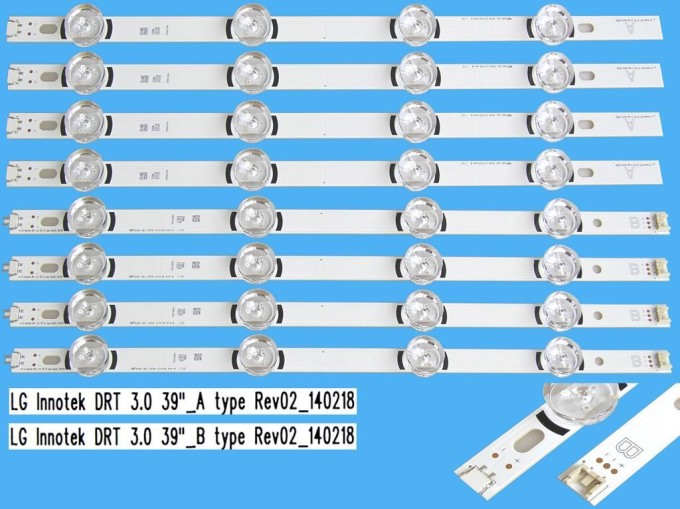 Kompletní LED podsvit sada pro LG 39" LCD panel AGF78400501AL s 8 pásky