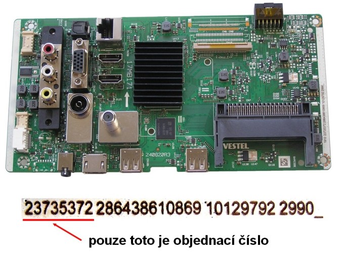 Základní deska LCD modulu 17MB171 / Main board 23735372 pro TV