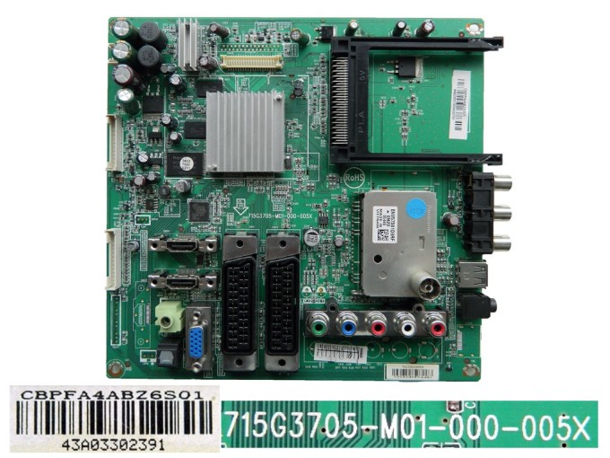 Základní deska LCD LED modulu CBPFA4ABZ6S01 715G3705-M01-000-005X pro TV