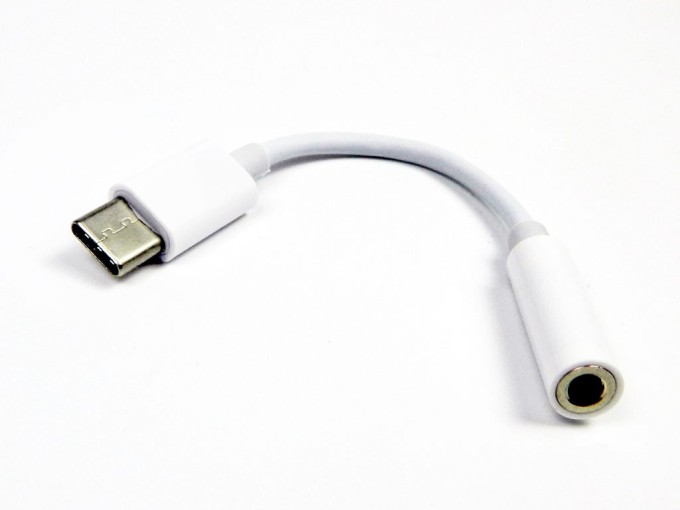 Adaptér USB-C na 3,5mm jack pro sluchátka, bílý