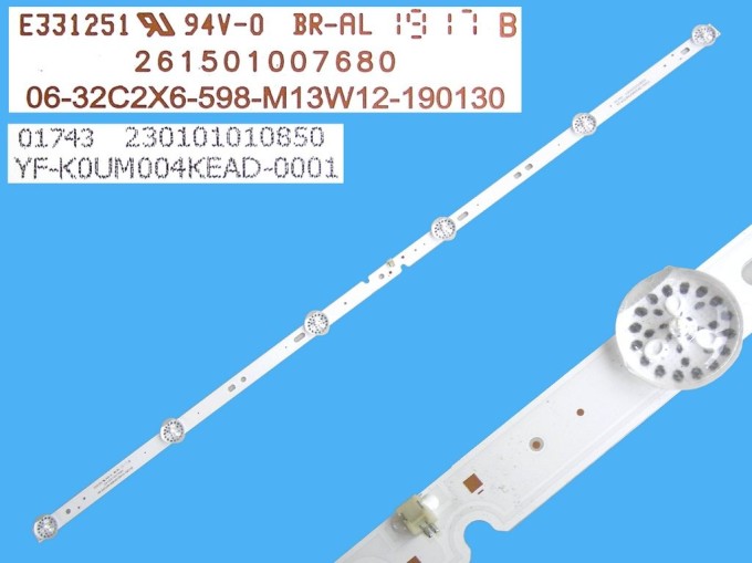 LED podsvícení LCD panelu 598mm s 6 DLED