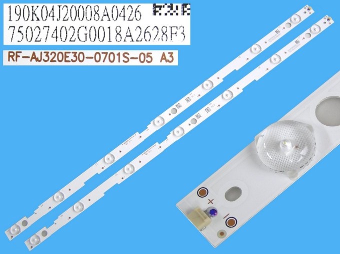 LED podsvit 595mm sada 2 pásky pro LCD TV Sharp