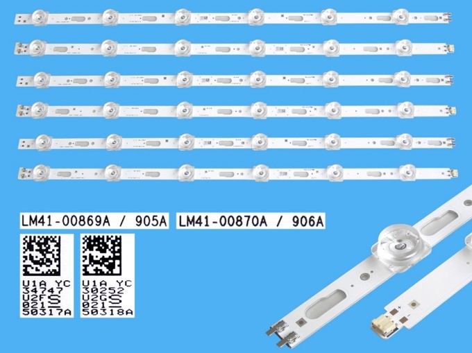 LED podsvícení sada Samsung 50" 6 ks LM41-00869 + LM41-00870 BN96-50317A + BN96-50318A