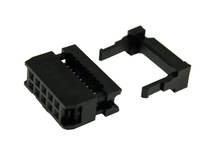 IDC konektor samice 10pin zařezávací na plochý kabel