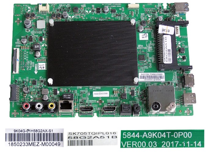 Základní deska LCD modulu Metz 58G2A51B Main board 1850233MEZ-M00049