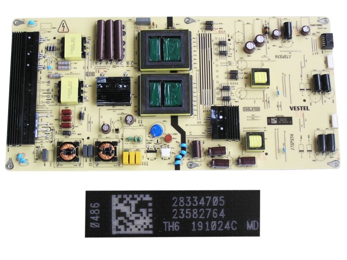 Napájecí zdrojová deska 17IPS56 pro LCD TV Vestel 23582764