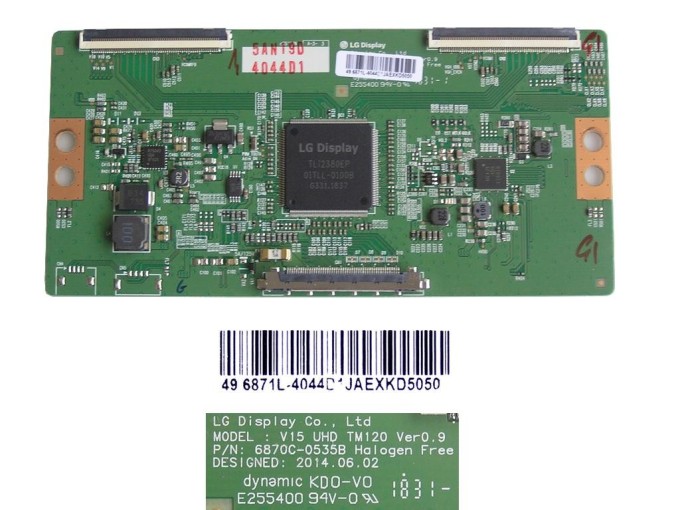 T-CON modul LCD 6870C-0535B / 6871L-4044D V15 UHD TM120 Ver0.9