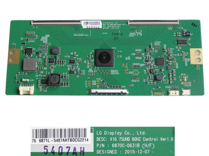 T-CON LCD modul 6871L-5407A / 6870C-0631B pro 75" UHD TV 60Hz