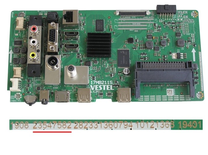 Základní deska LCD modulu 17MB211S pro Toshiba 32L2863DG