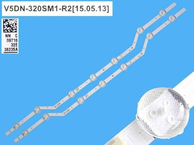 Sada LED podsvitu 620mm pro LCD TV Samsung, 2 pásky