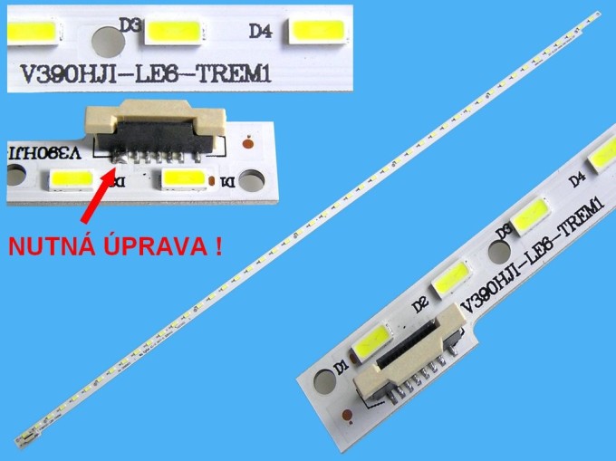 LED podsvětlení EDGE 488 mm s 48 LED pro LCD panel 39"