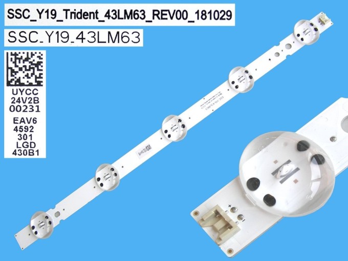 LED podsvit 424mm s 5 LED diodami pro LCD TV