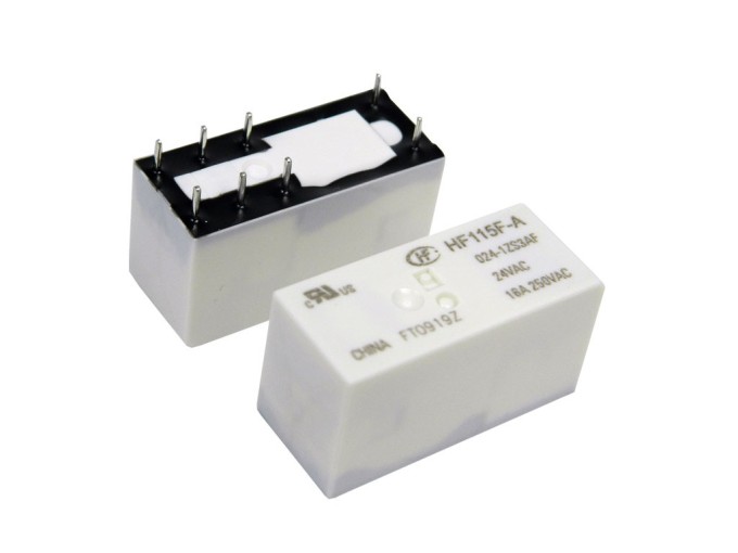 Elektromagnetické relé 24V 16A SPDT HF115F-A/024-1ZS3AF