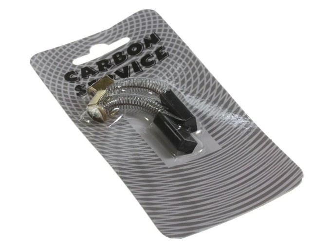 Sada uhlíků do motoru 9x6x22 mm, 2 kusy s pružinkou