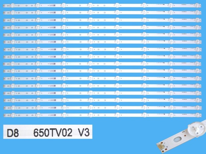 LED podsvitní sada pro Sony 65" LCD panel 650TV02 V3 s 16 pásky