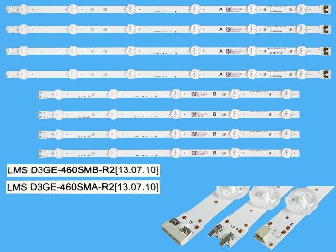 Kompletní LED podsvícení sada 8 pásků pro Samsung 46" LCD TV