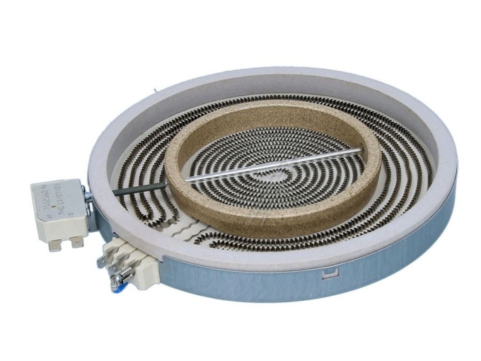 Dvouzonová sklokeramická varná plotna 205/120mm 750/2200W 230V