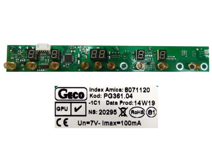 Elektronický ovládací modul pro indukční varnou desku Amico 8071120, PG361.04