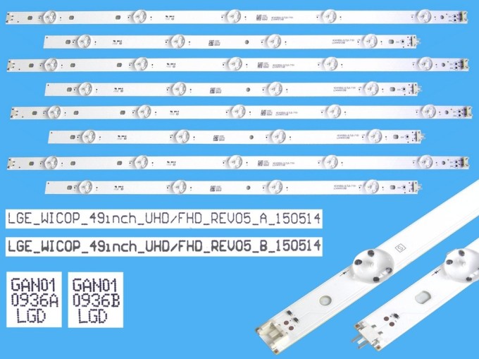 Sada LED podsvícení LG AGF79045601AL pro 49" LCD panel