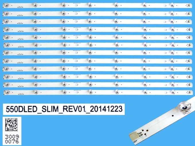 Sada LED podsvícení Panasonic 570mm 12 pásků pro LCD TV 55"
