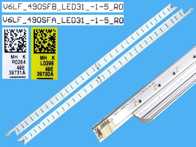 EDGE LED podsvit sada 2 ks pro Samsung 49" LCD TV, 31 LED, 515mm