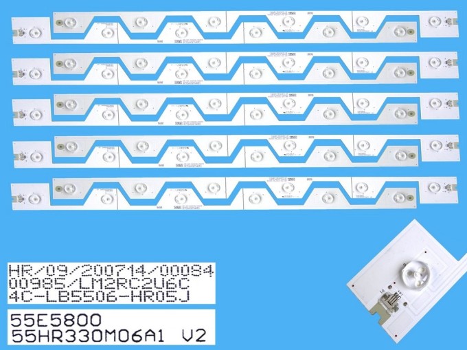 Sada LED podsvícení pro Thomson 55E5800 s 10 pásky 573mm