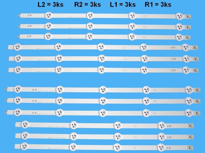 Sada LED podsvícení LG 47" 12 pásků AGF78400801AL1 DLED TOTAL ARRAY