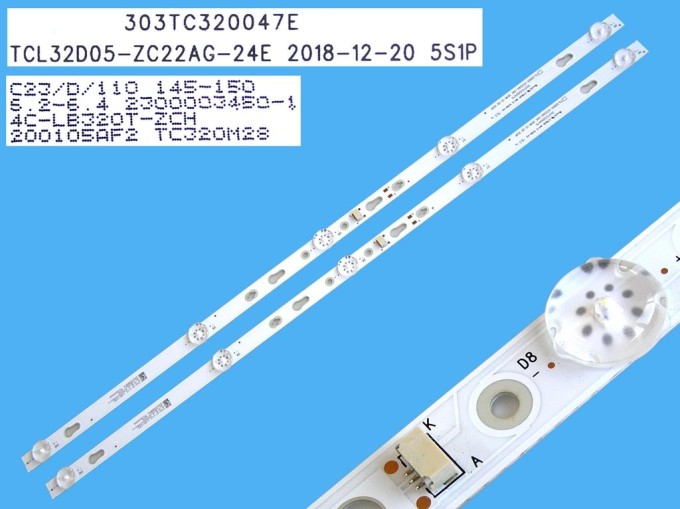 LED podsvit sada 32" TV LCD 2 pásky 565mm DLED TOTAL ARRAY TC320M28