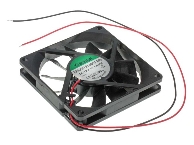 Axiální DC ventilátor 80x80x15mm 12V 163mA Sunon EE80151S1-000U-A99