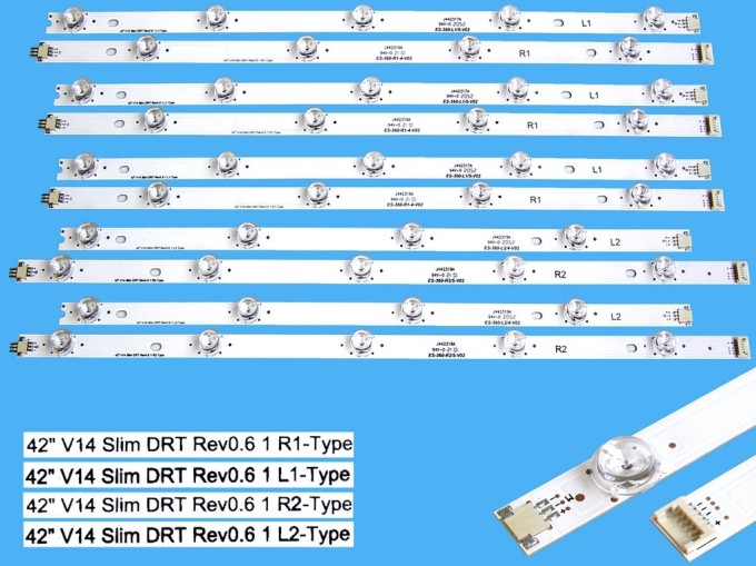 Sada LED podsvícení 42" V14 Slim DRT Rev0.6 pro LG TV