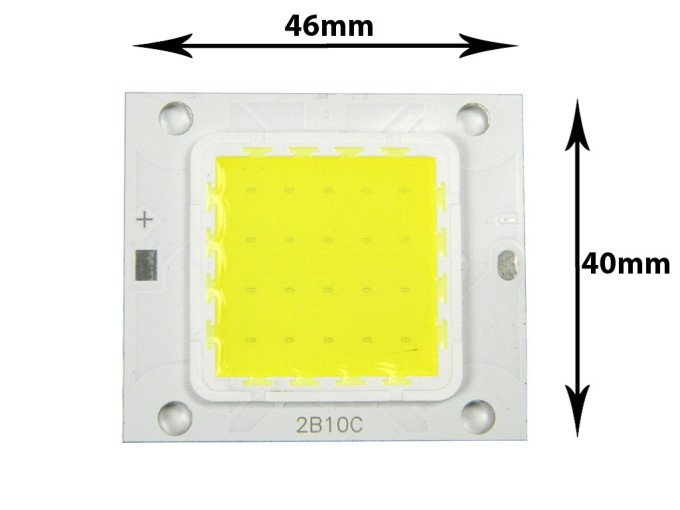 LED COB dioda 20W studená bílá 32-34V 450-600mA