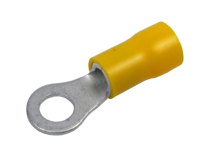 Krimpovací očko M5 na kabel žluté
