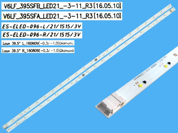 LED podsvícení EDGE 410 mm sada 2 ks pro Samsung LCD TV