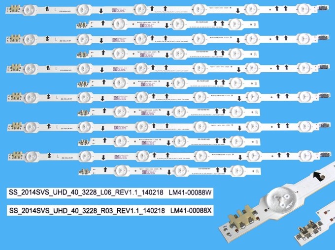 LED podsvitní sada Samsung 12 pásků BN96-32174A + BN96-32175A 837mm pro LCD TV 40"
