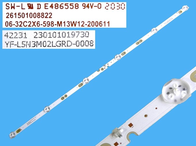 LED podsvícení 598mm s 6 LED diodami pro LCD panel