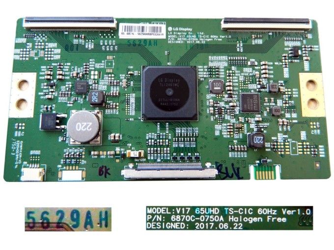T-CON modul LCD 6871L-5629A / 6870C-0750A pro 65" UHD TV