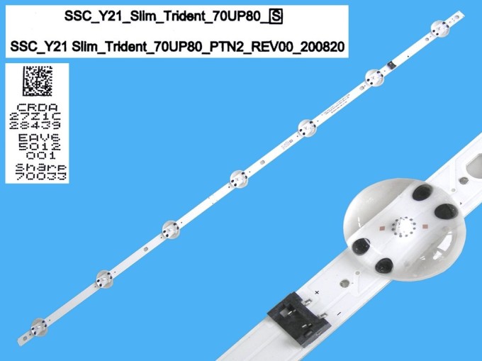 LED podsvětlení 795 mm s 7 LED diodami pro LCD TV