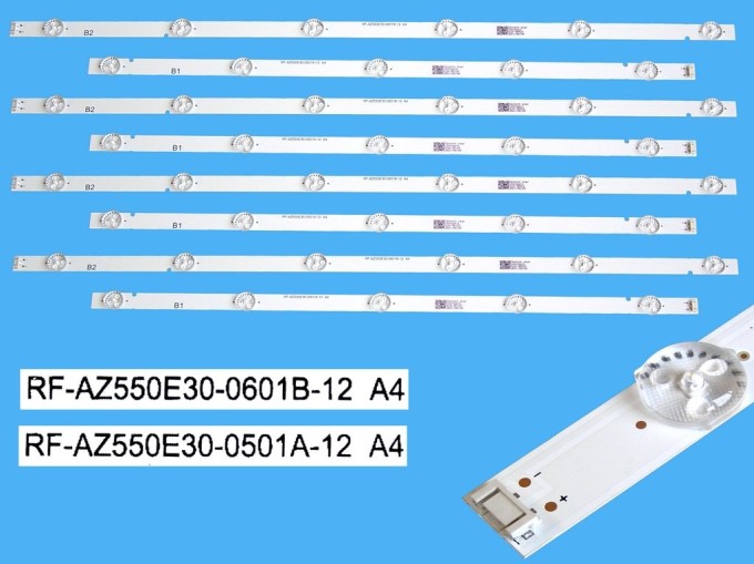 Sada LED podsvícení pro LG 55UJ63V2 LCD panel 55" s 8 pásky DLED TOTAL ARRAY
