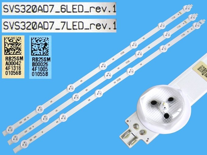 Sada LED podsvícení 590mm pro LCD TV Grundig 3 pásky SVS320AD7