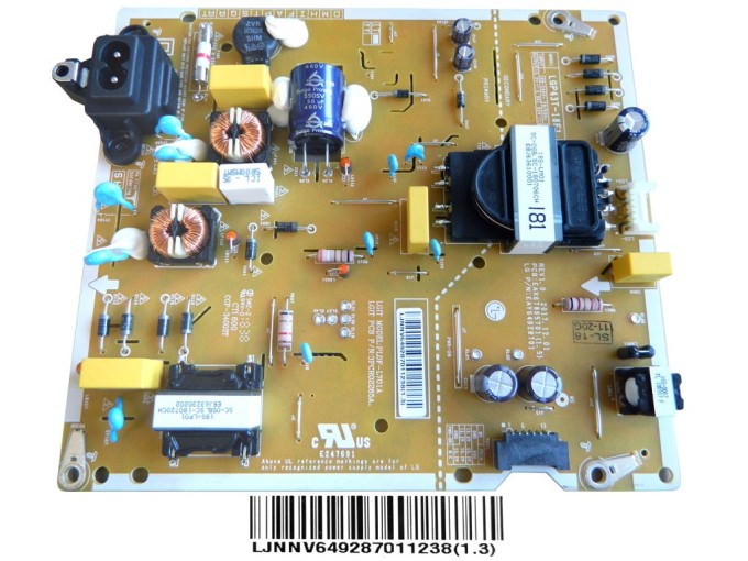 Napájecí zdrojová deska LCD TV EAY64928701 LGP43T-18F1
