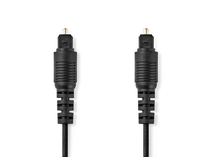 Optický audio kabel Toslink 2 m černý Nedis CAGL25000BK20