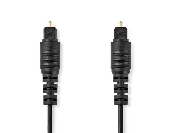 Optický audio kabel Toslink 1 m s konektory Nedis