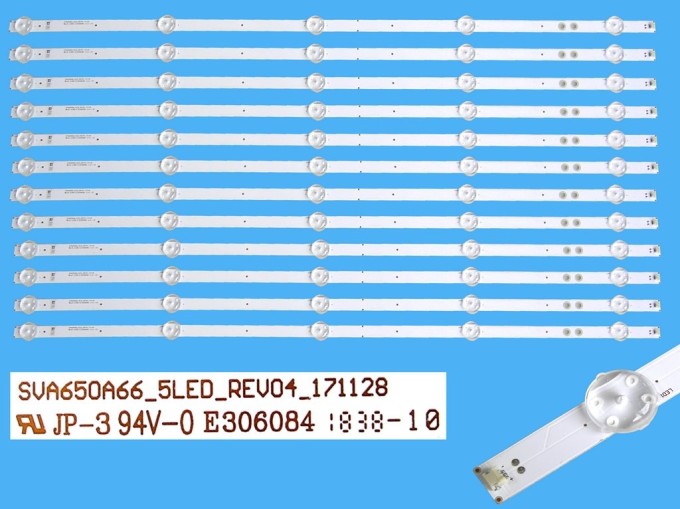 Sada LED podsvícení 655mm pro LCD TV LG SVA650A66 12 pásků