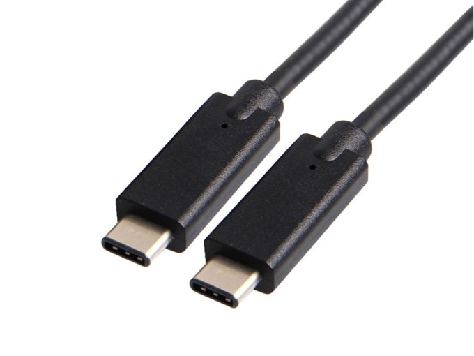 Propojovací USB-C 3.1 kabel 0,5 m černý (M/M)