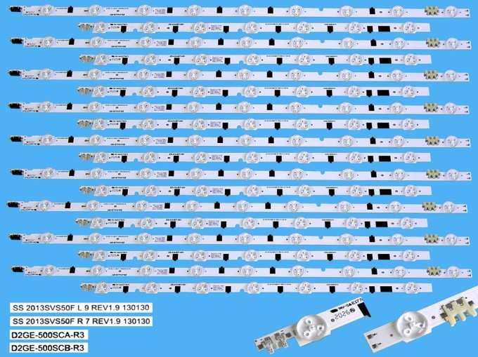 LED podsvícení sada pro Samsung 50" LCD TV s 18 pásky DLED TOTAL ARRAY