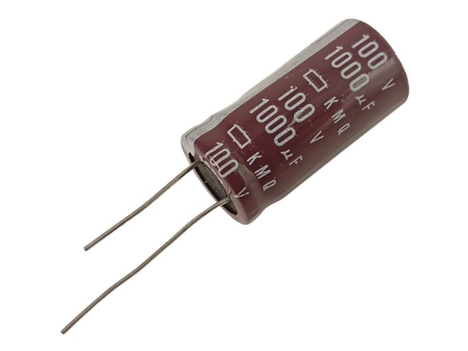 Elektrolytický kondenzátor 1000uF 100V 105°C Nippon KMQ