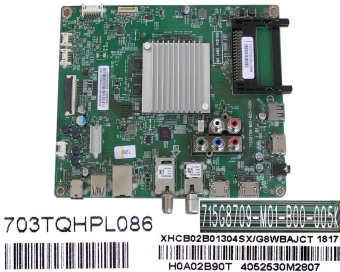 Základní deska LCD LED modulu Philips XHCB02B01304SX/G8WBAJCT Main board 715G8709-M01-B00-005K