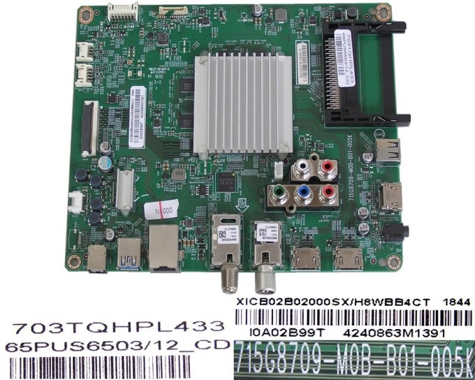 Základní deska LCD LED modulu Philips XICB02B02000SX / Main board 715G8709-M0B-B01-005K