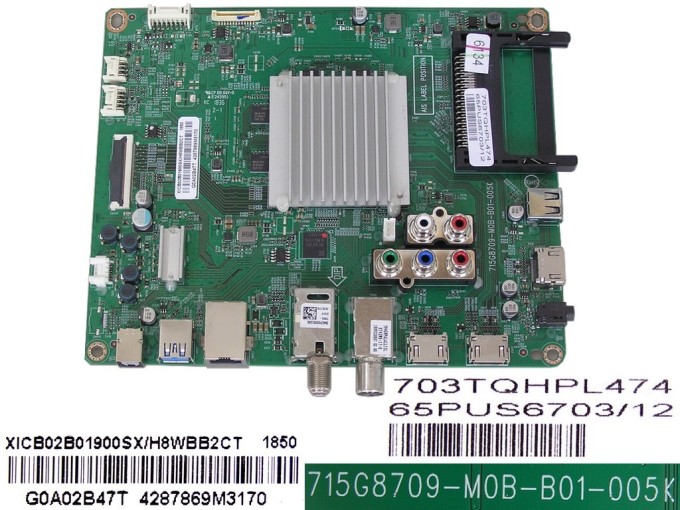 Základní deska LCD LED modulu Philips XICB02B01900SX / 715G8709-M0B-B01-005K